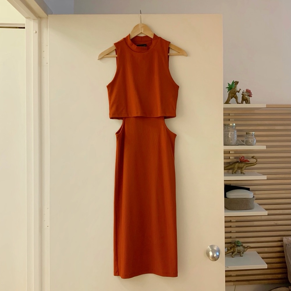 Topshop Bodycon Dress with Cutouts